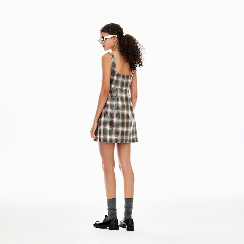 Vestido Paetê Vision Vichy