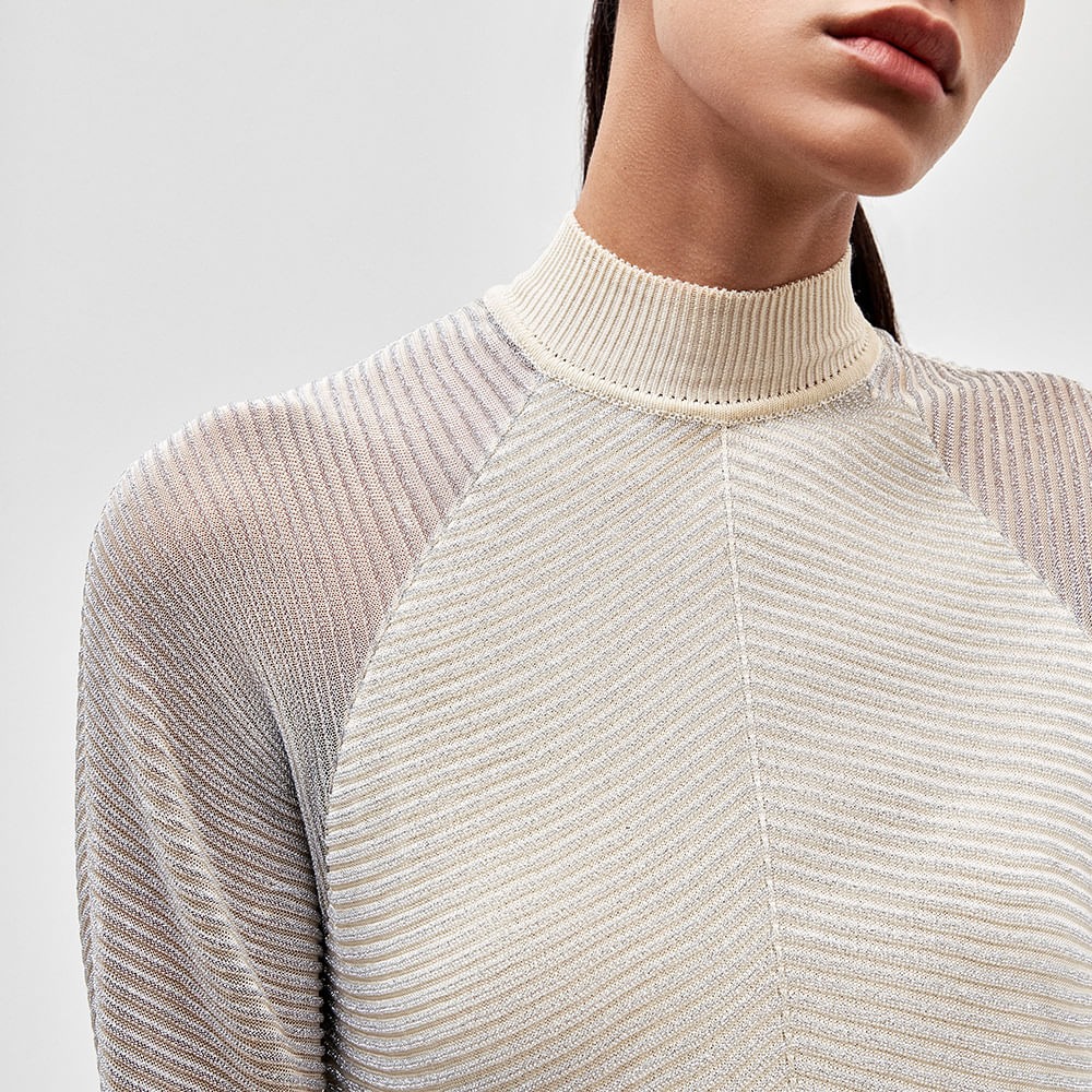 Vestido Tricot Diagonal Mel