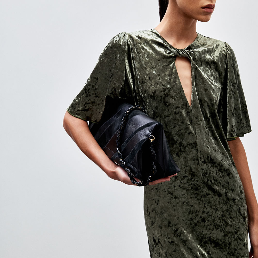 Vestido Veludo Stains Triz