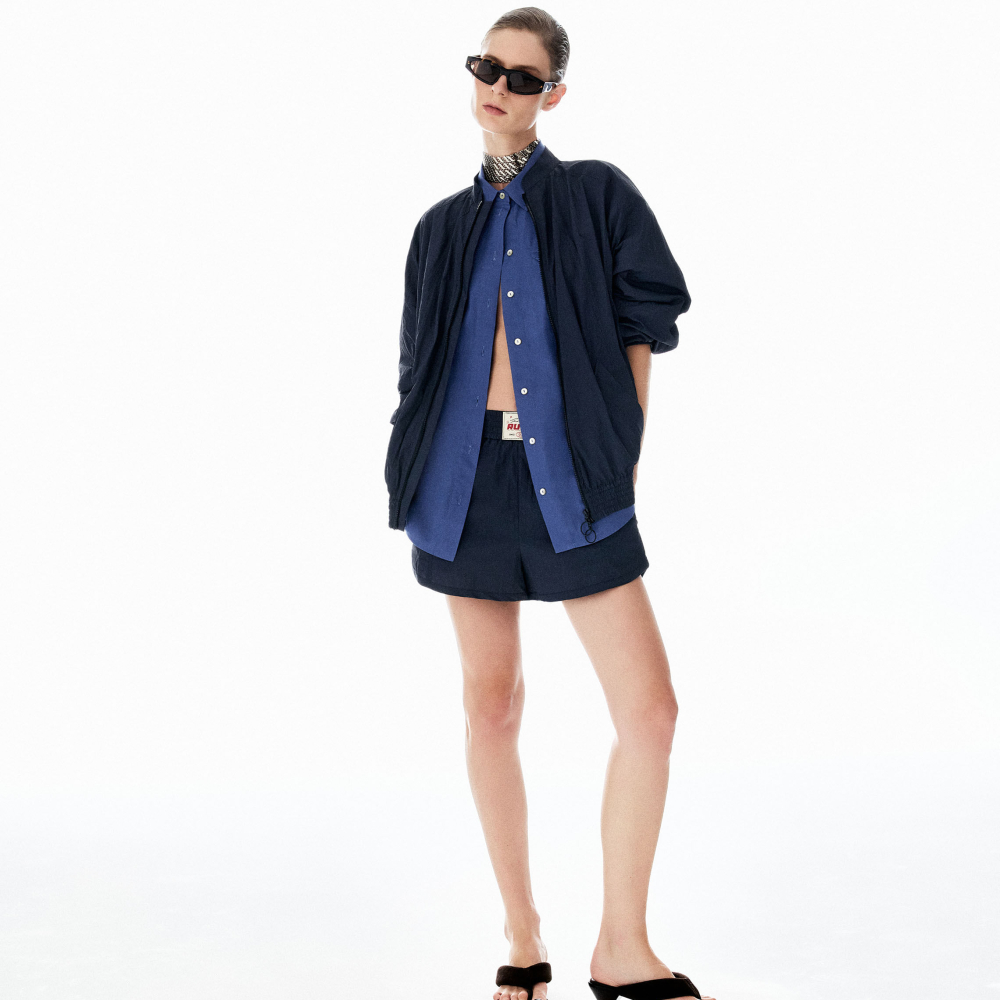 Shorts Nylon Blue Maggie Shorts Nylon Blue Maggie