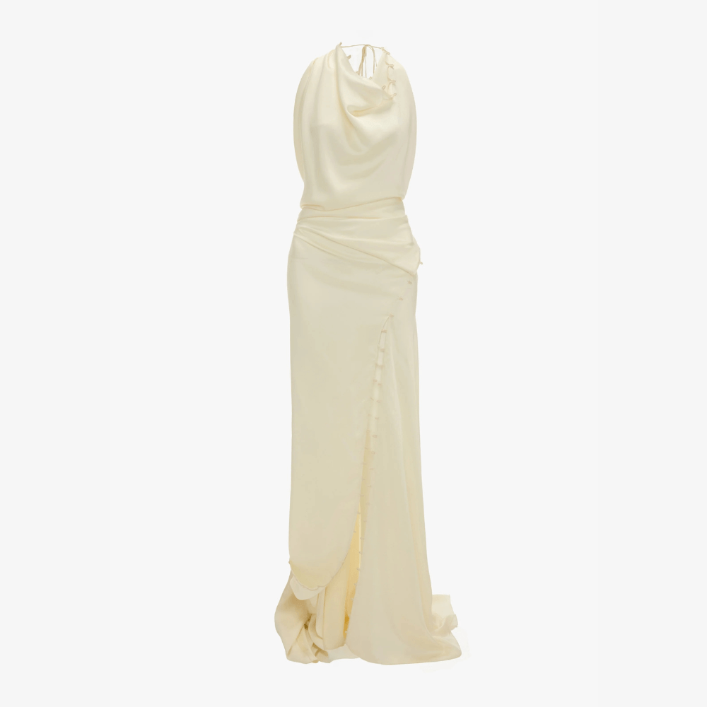 Vestido Longo Detalhe Fenda Victoria Beckham Vestido Longo Detalhe Fenda Victoria Beckham