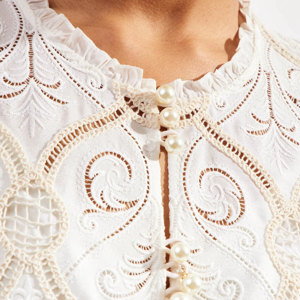 Blusa Bordado Sand Mike - Off/Cru/36