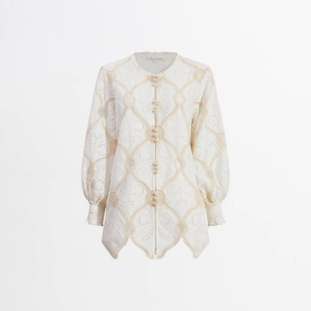 Blusa Bordado Sand Mike - Off/Cru/36