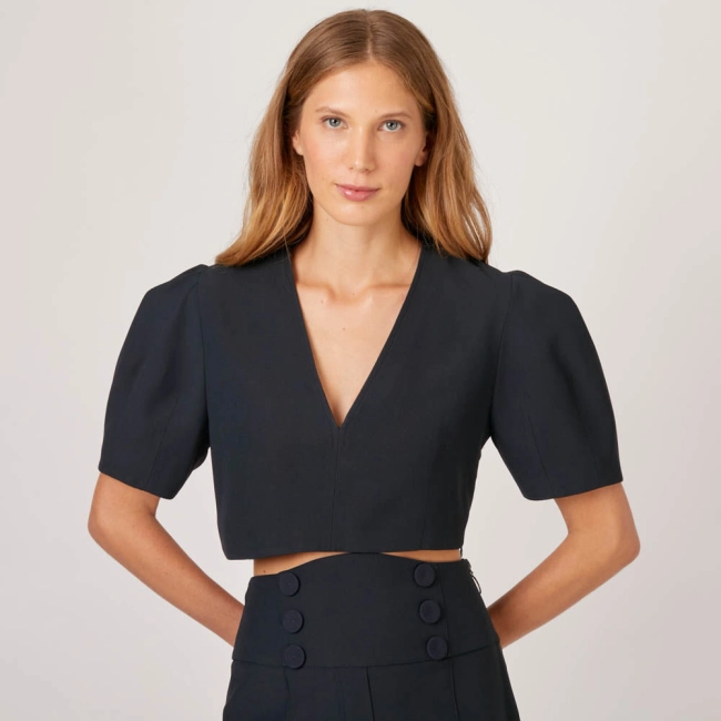 Blusa Crepe Leme Keira (ref 81da)