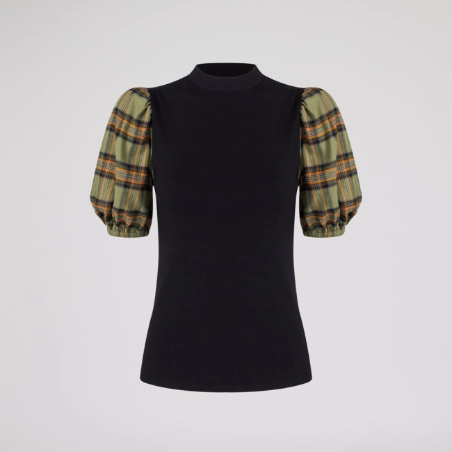 Blusa Xadrez Amarilis (ref 313f)