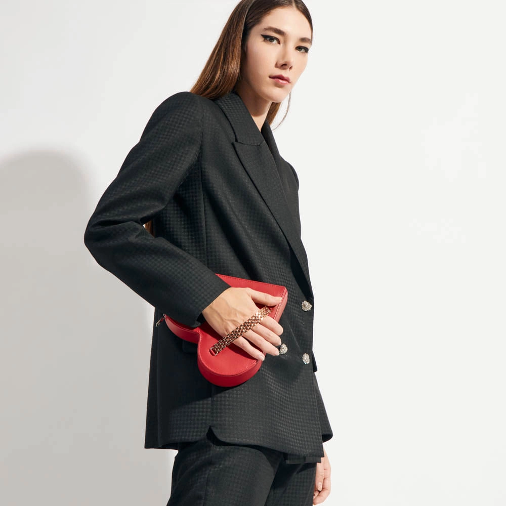 Bolsa Couro Heart Liz