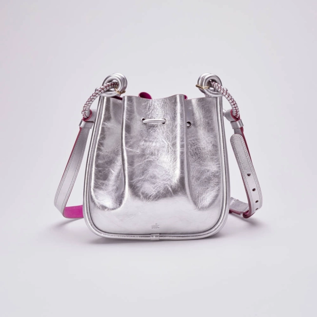 Bolsa Couro Metalizado Ligia