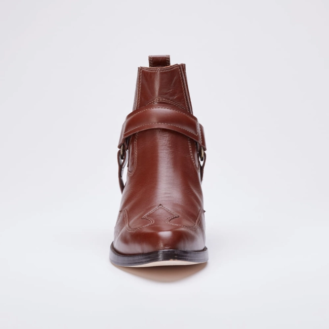 Bota de Couro Well - Marrom Whisky/38