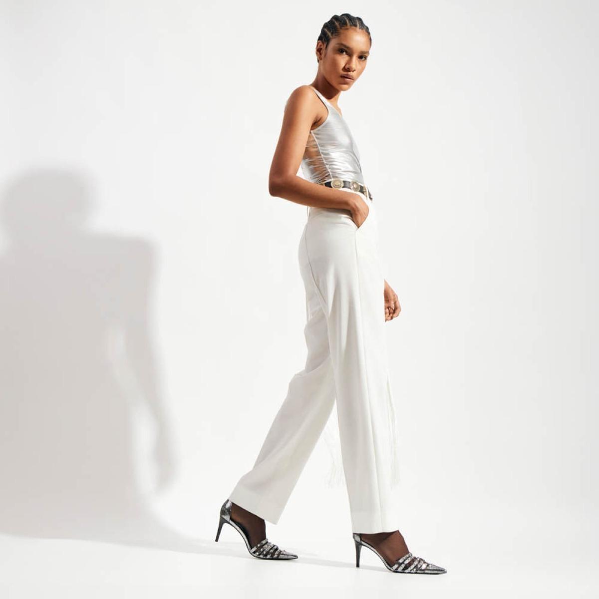 Calça Alfaiataria Bob Bella - Branco/36 Calça Alfaiataria Bob Bella - Branco/36