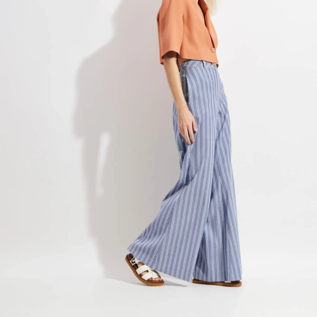 Calça Algodão Listra Alana (ref d9d1)