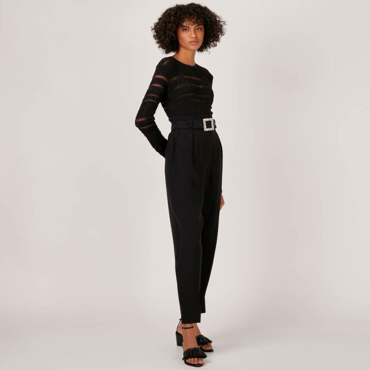Calça Crepe Cristal Giorgia - Preto/40 Calça Crepe Cristal Giorgia - Preto/40