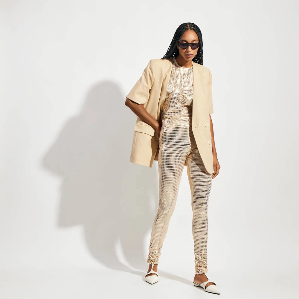 Calça Geometric Gold Edith