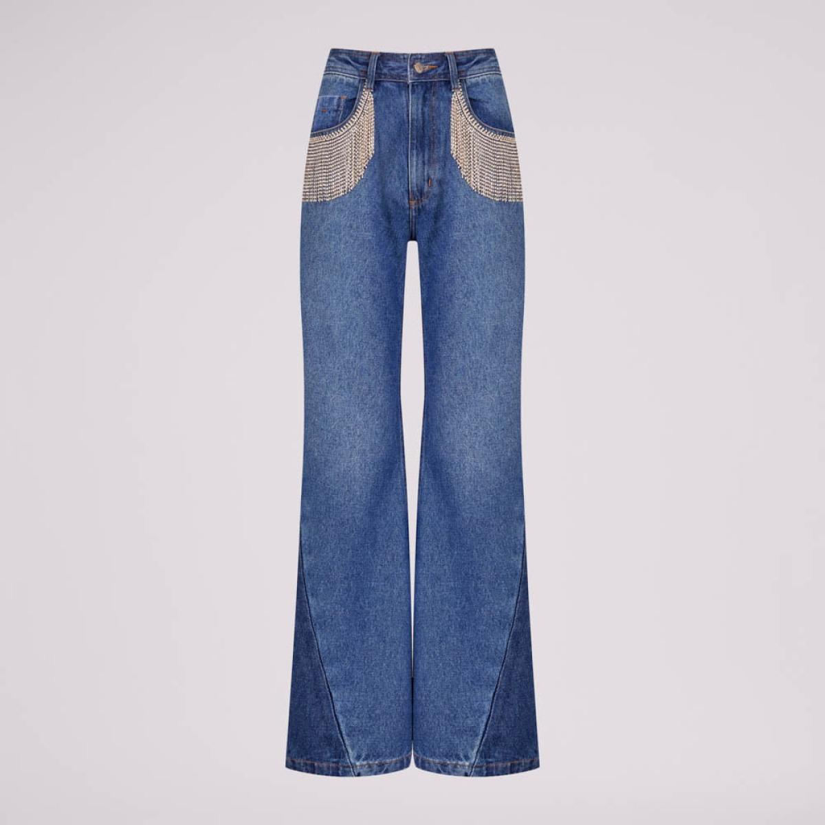 Calça Jeans Milena - Azul Indigo Escuro/36