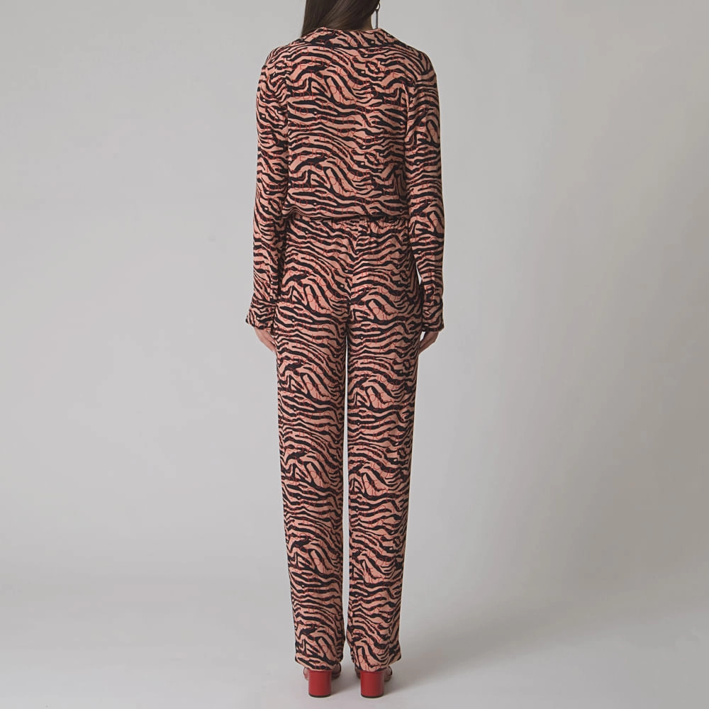 Calça Seda Zebra Nubia