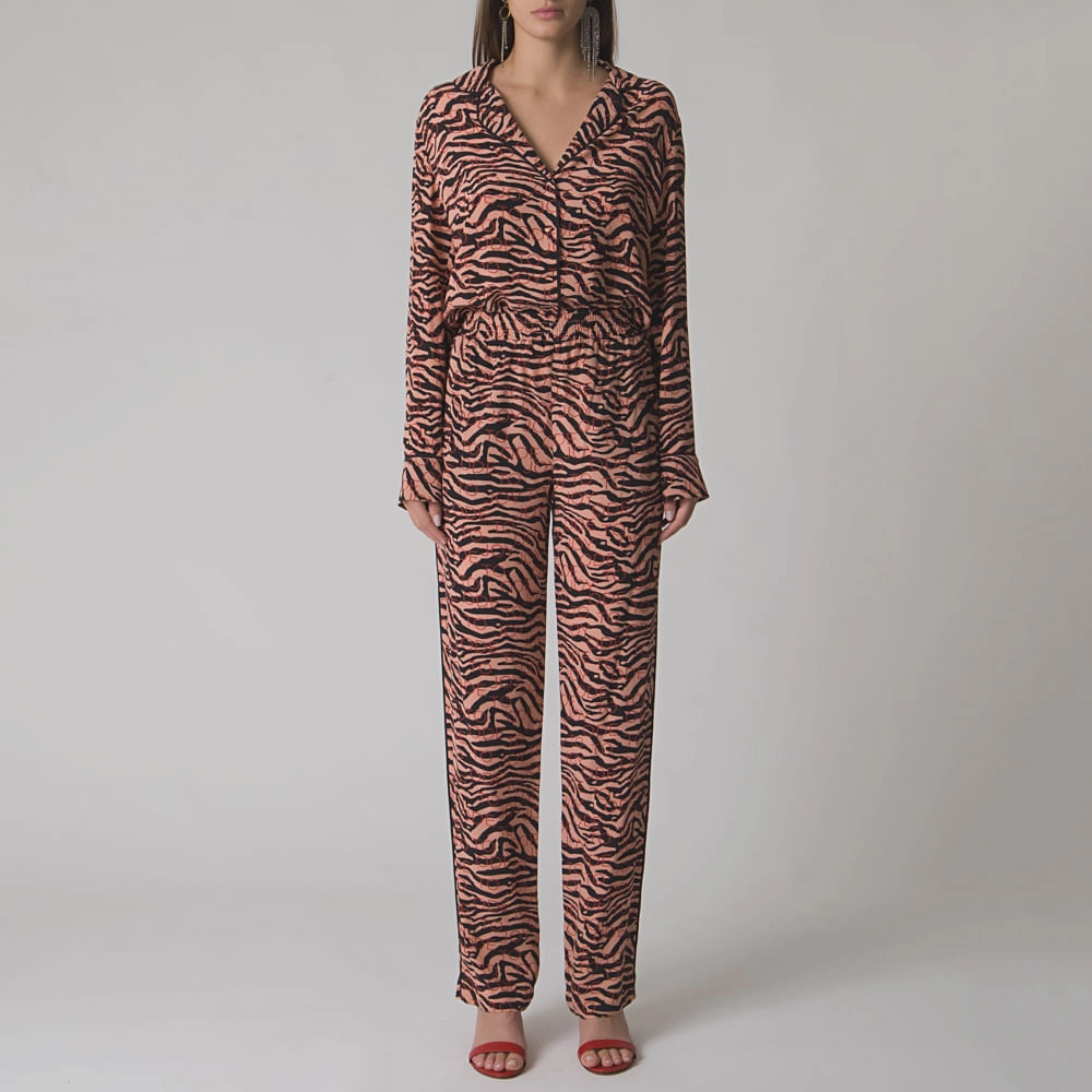 Calça Seda Zebra Nubia