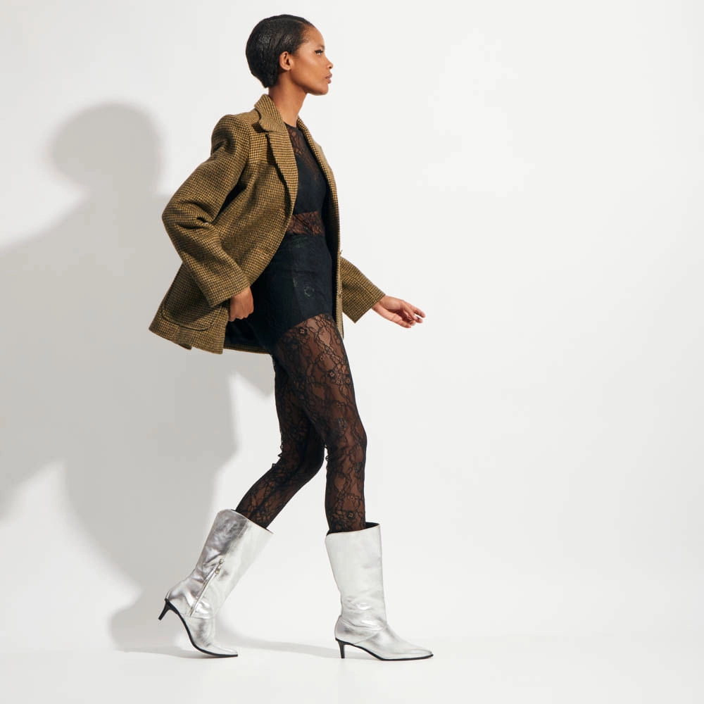 Casaco Lã Pied Coq Lena