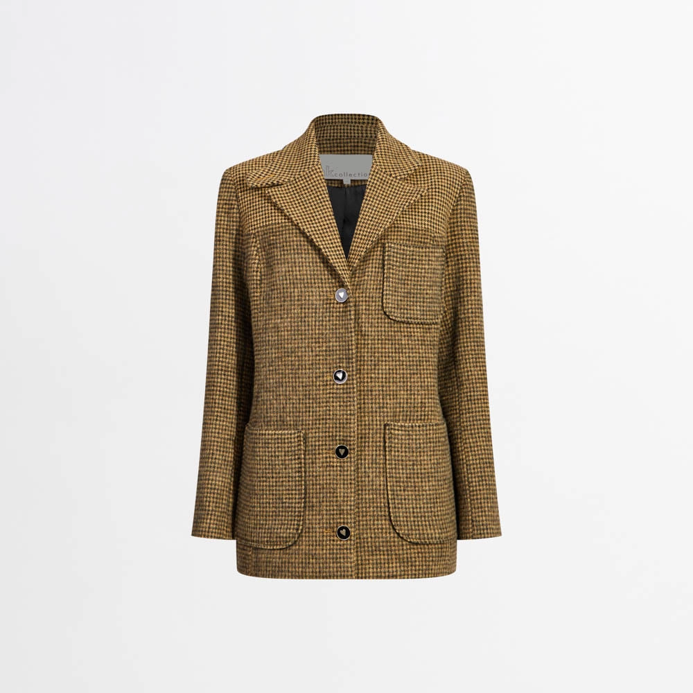 Casaco Lã Pied Coq Lena