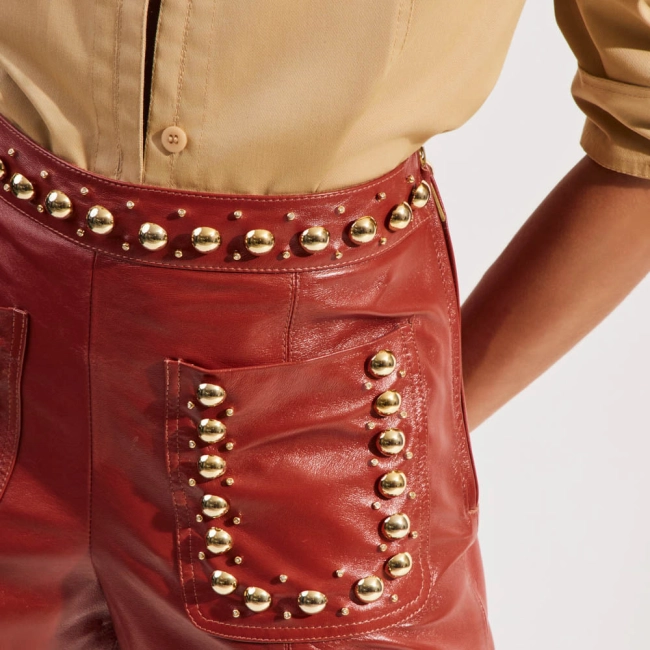 Hot Pants Couro Raquel