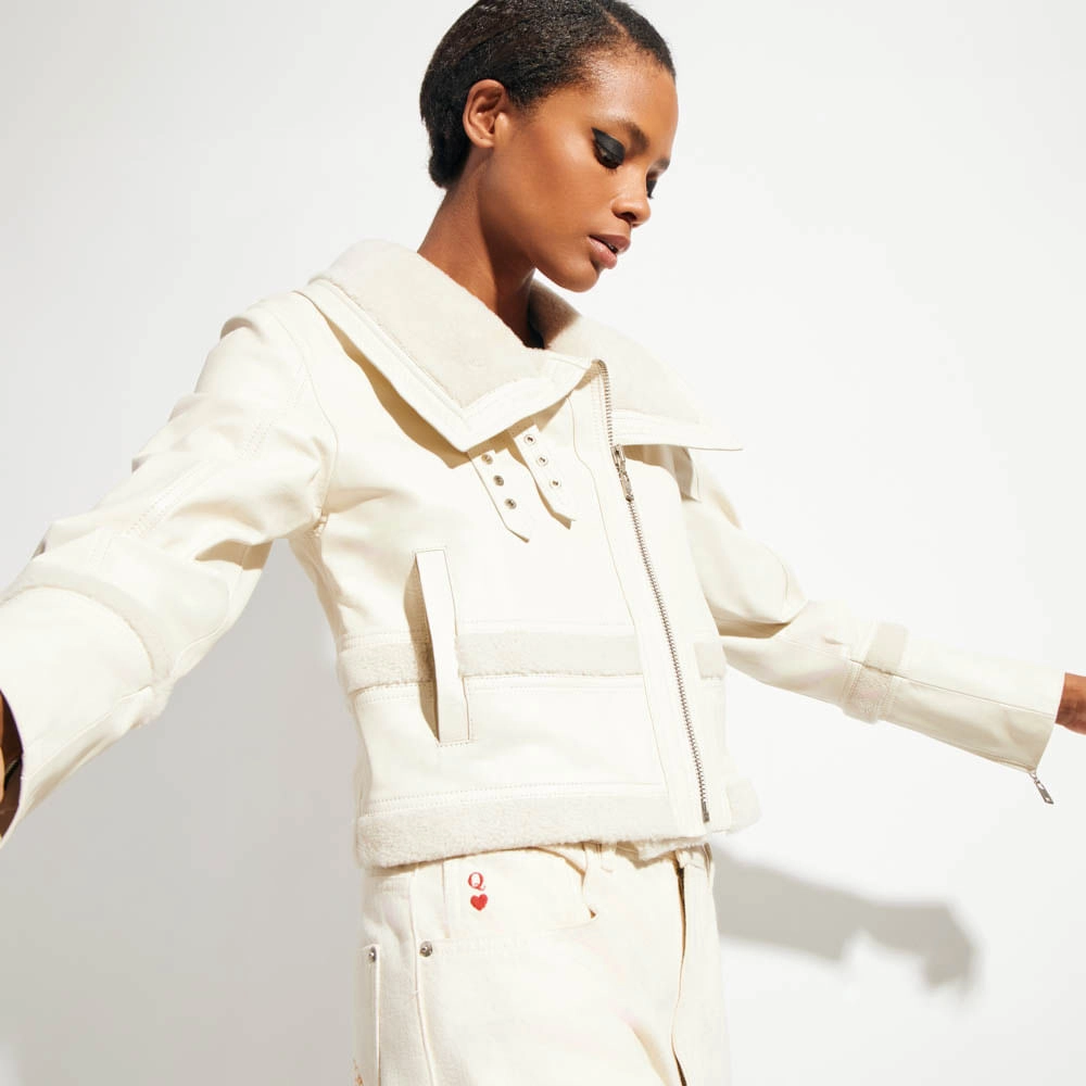 Jaqueta Couro Gamulan Eva - Off White/38