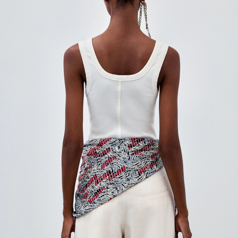 Regata Canelada Suzy - Off White/PP