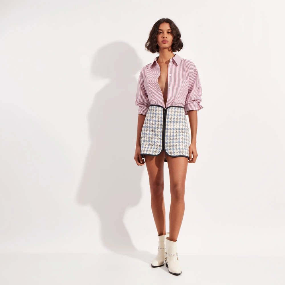 Saia Bouclé Chess Violet