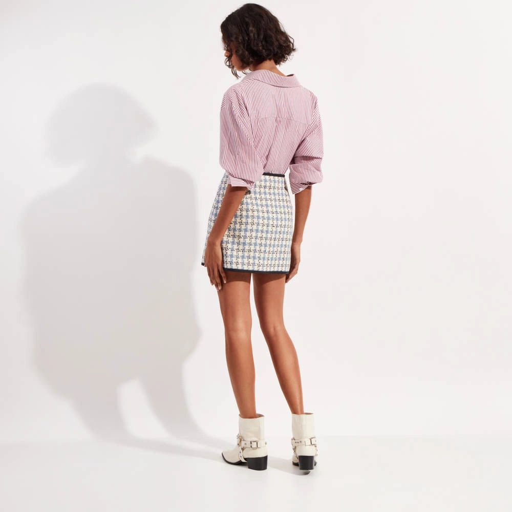 Saia Bouclé Chess Violet