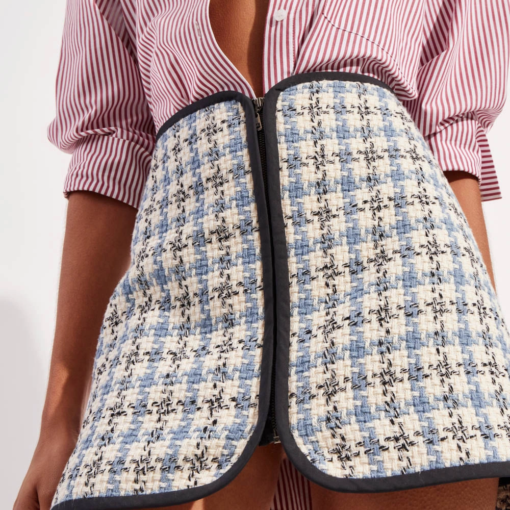 Saia Bouclé Chess Violet