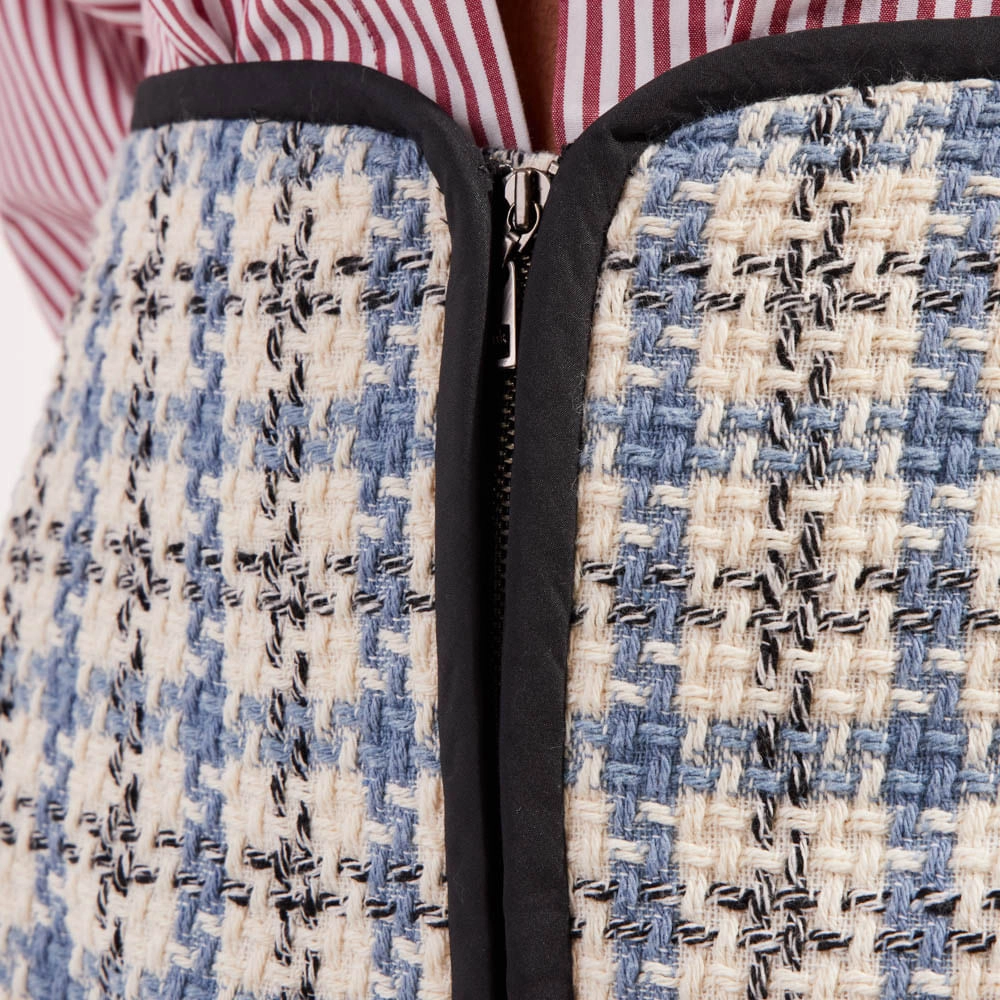 Saia Bouclé Chess Violet