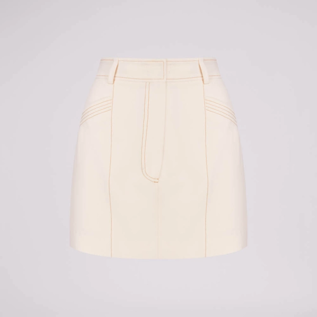 Saia Shorts Crepe Pesponto Nina (ref f443)
