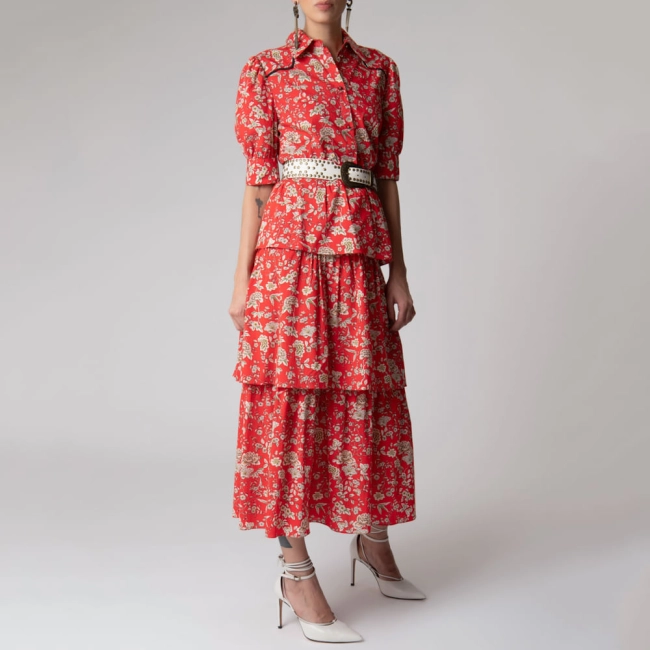 Saia Tricoline Flower Larissa