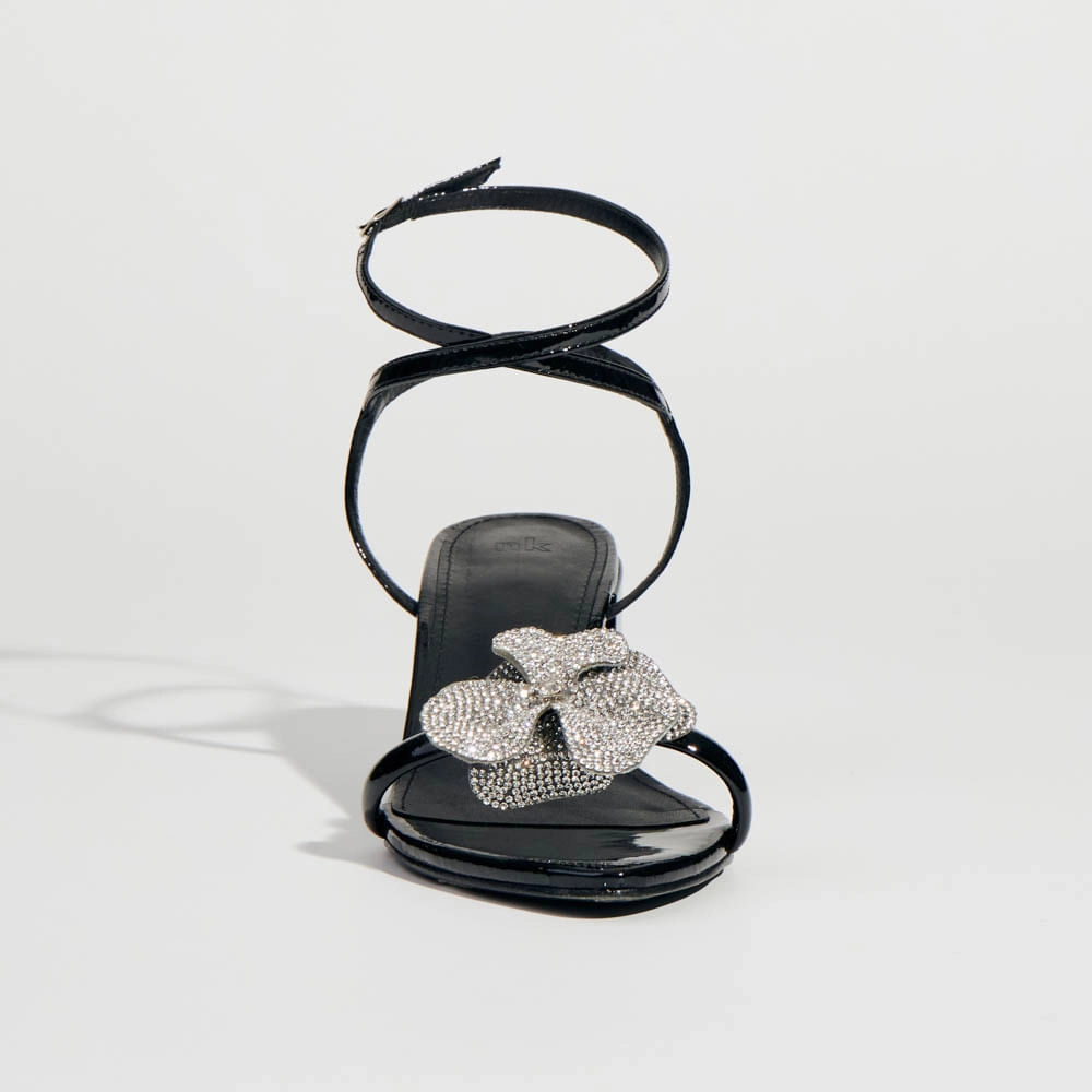 Sandália Couro Metal Abby