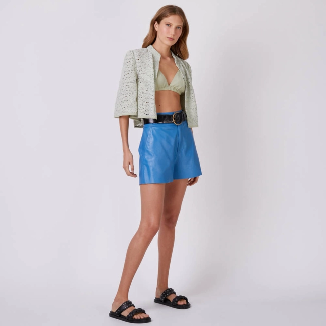 Shorts de Couro Olga