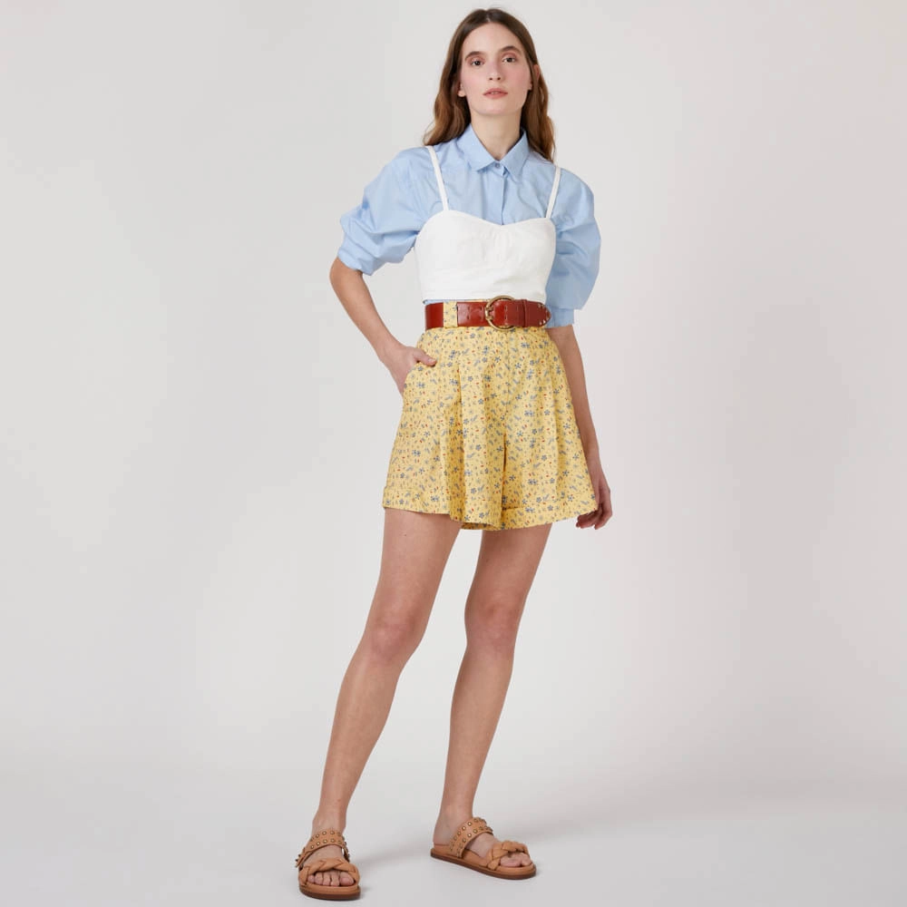 Shorts de Tricoline Florence