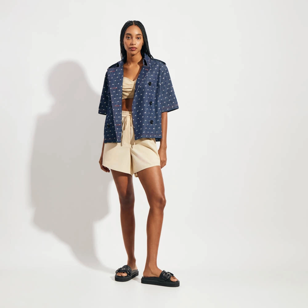 Trench Coat Gold Denim Diana