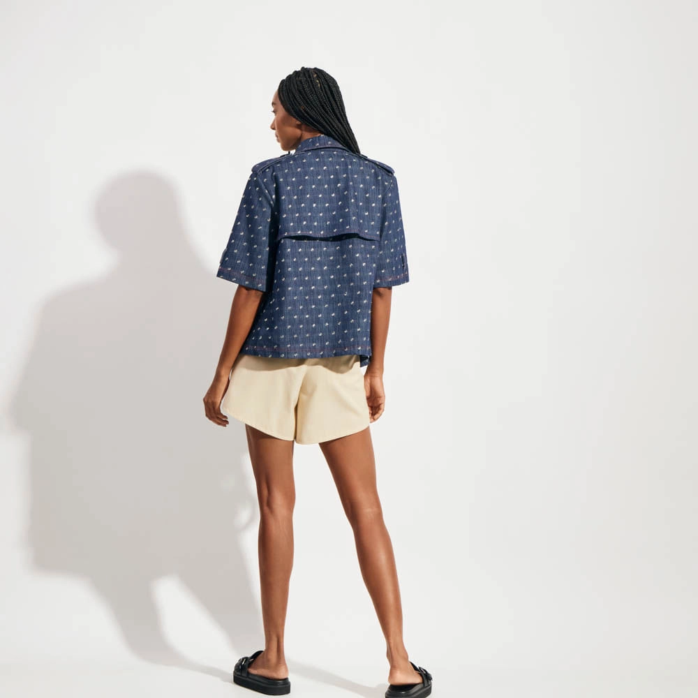 Trench Coat Gold Denim Diana