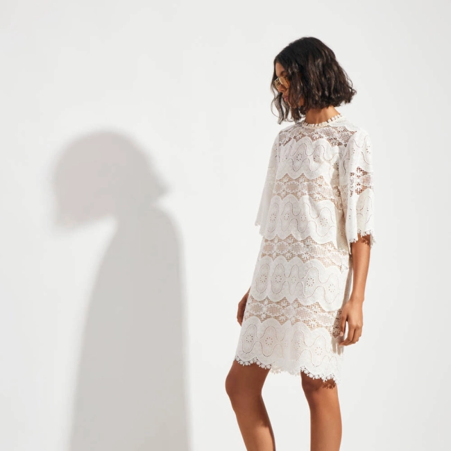 Vestido Bordado Onda Odes