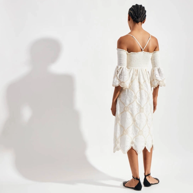 Vestido Bordado Sand Mary