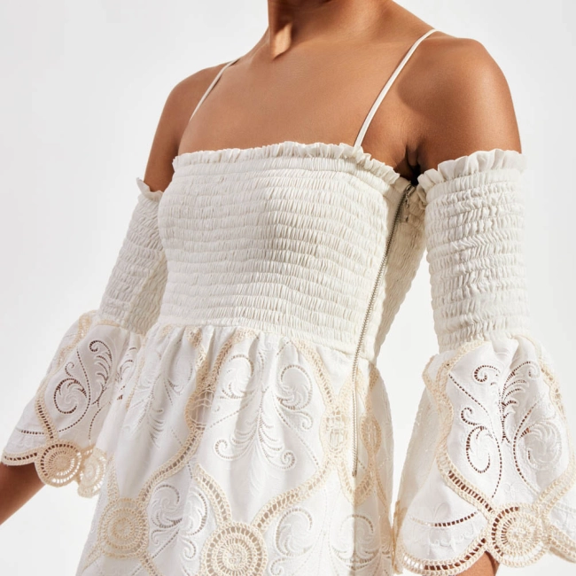 Vestido Bordado Sand Mary