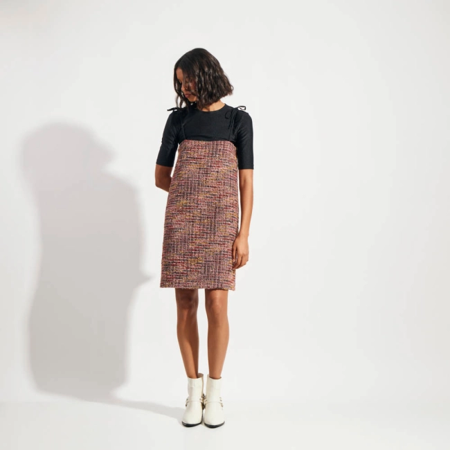 Vestido Bouclé Solaris Hazel