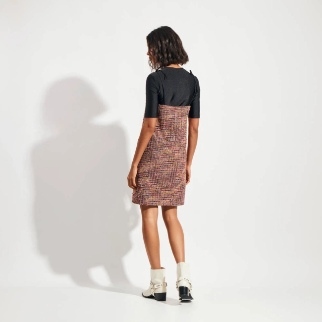 Vestido Bouclé Solaris Hazel