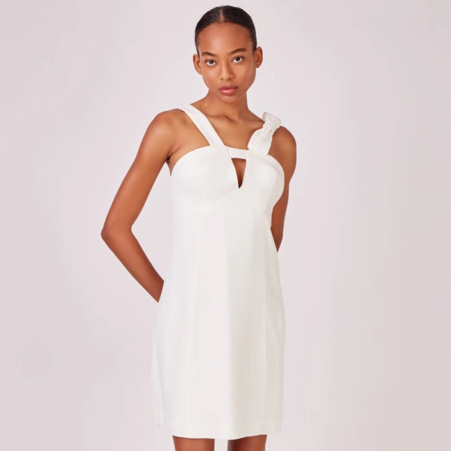 Vestido Crepe Bow Alexa (ref 3e5d)