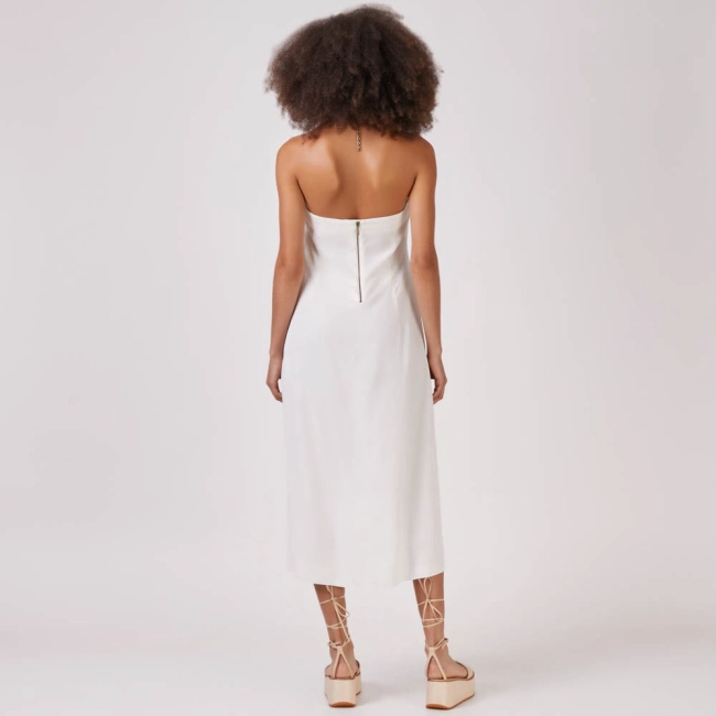 Vestido Crepe Corda Lais