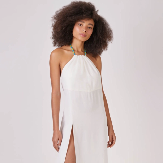 Vestido Crepe Corda Lais