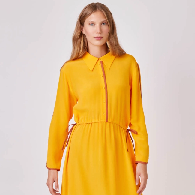 Vestido Crepe de Seda Claudia (ref 5fef)