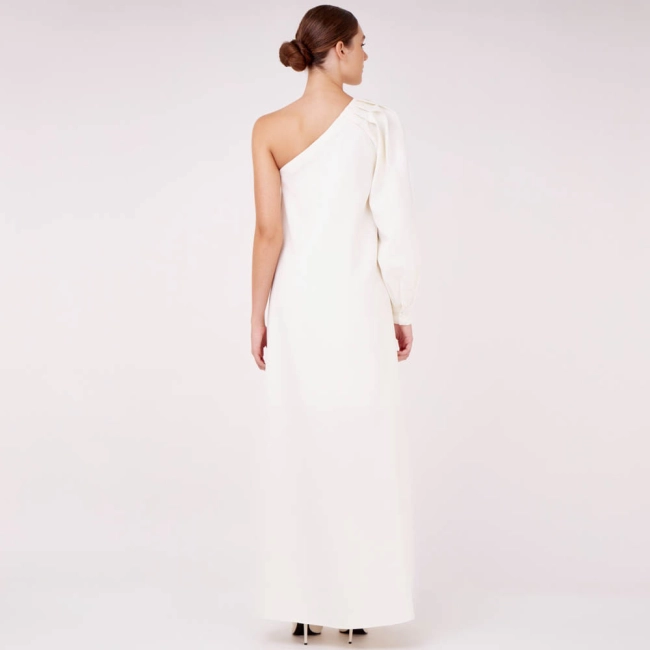 Vestido Crepe Noir Plum