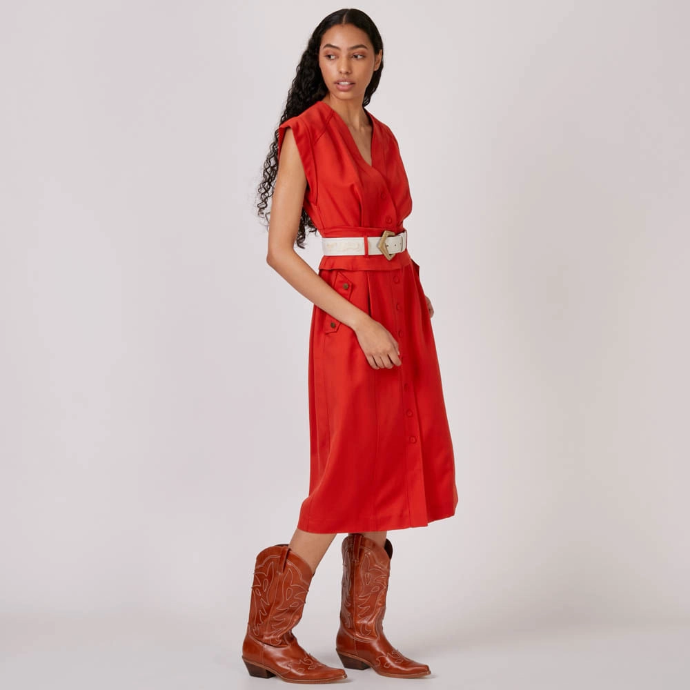 Vestido Gabardine Army Phil