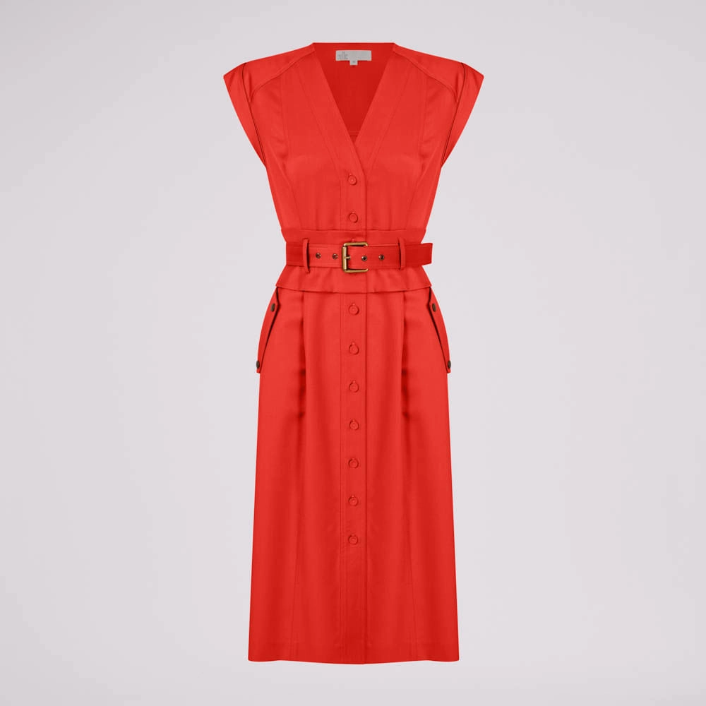 Vestido Gabardine Army Phil