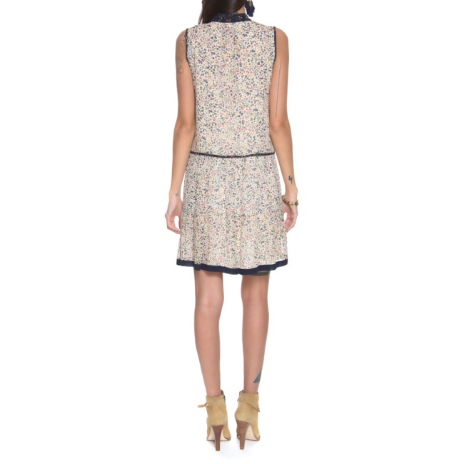Vestido Georgette Florida Clark Talienk - Florida Off Yuma/Marinho Columbia/42