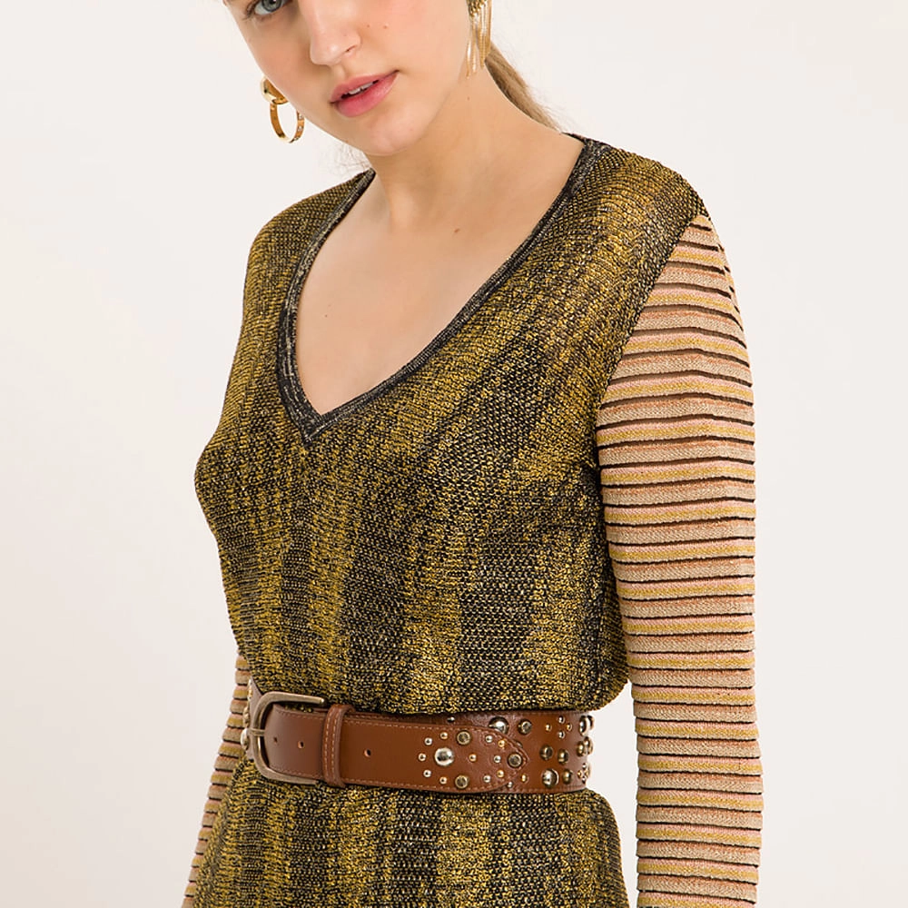 Vestido Jacquard Ikat Xanti