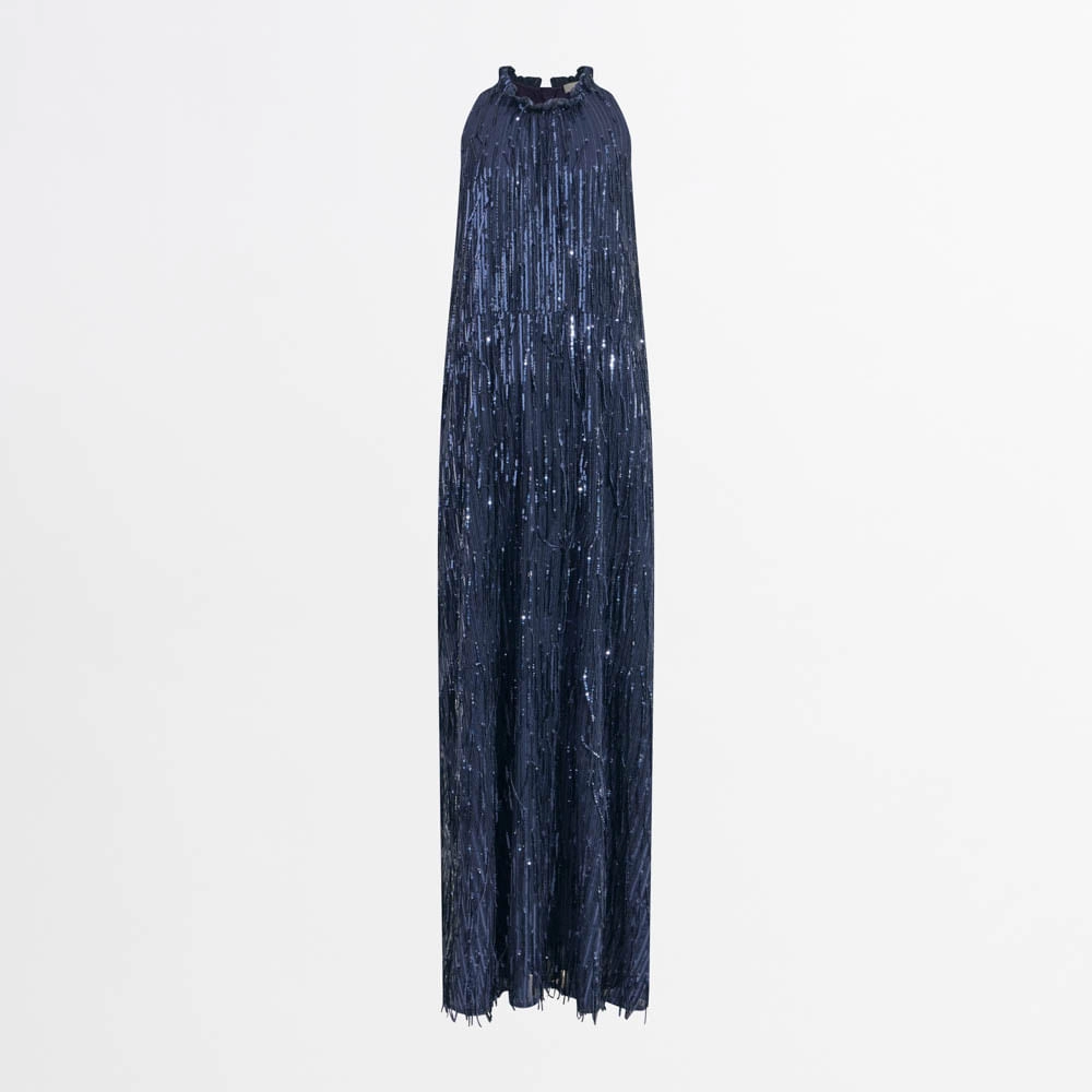 Vestido Paetê Franjas Fabi